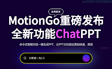 MotionGo：一键AI对话生成PPT，智能排版美化